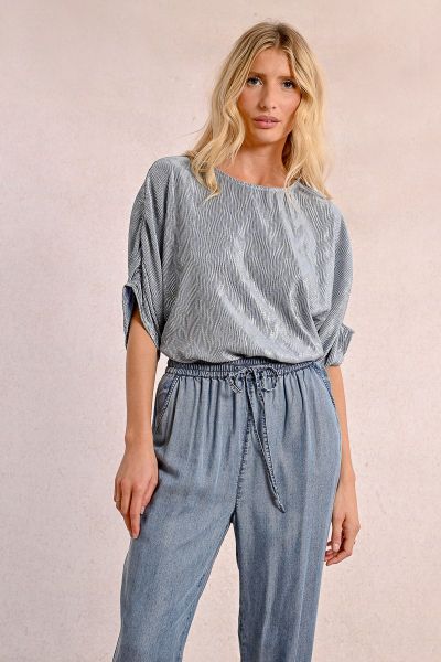 Дамски панталон с висока еластична талия MOLLY BRACKEN (SKU) Z626DE