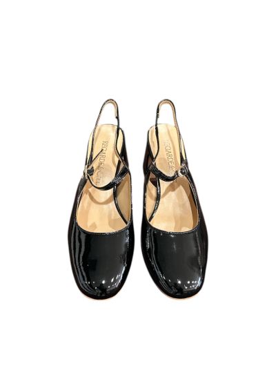 Elegant women's sandal in black REGARDE LE CIEL (SKU) EDDA01